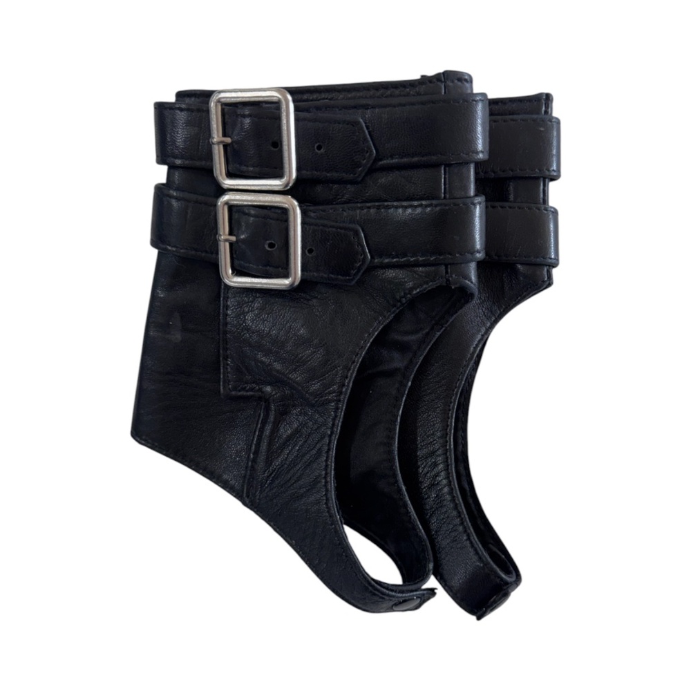DELPHINE MURAT - VINTAGE 2001 LEATHERETTE GAITERS - TO COMBINE WITH HIGH HILLS